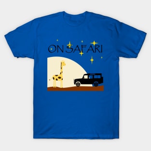 On Safari - Defender - At Night T-Shirt